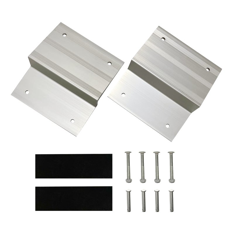MaxxHaul 80439 Aluminum Ramp Top Kit â€“ 8" Ramp Ends for 2"x8" Boards, 1400 lb Capacity, Non-Skid Surface, Tailgate Pads â€“ Utility Ramps for Loading Trailers, Trucks, Sheds & More - Image 3